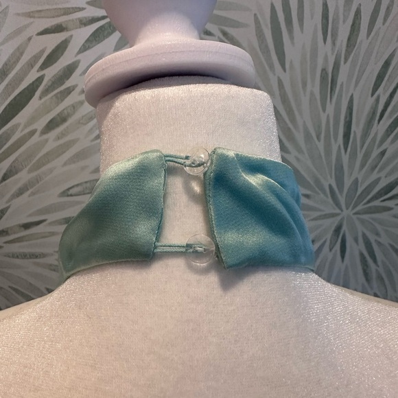 Lapointe Blue Satin Halter Gown Long Dress Size 2 - Picture 8 of 13